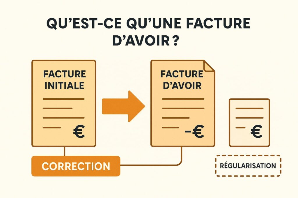Définition facture d'avoir