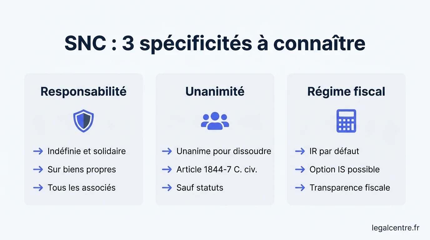 Infographie : SNC : 3 spécificités à connaître — Fermer une SNC parisienne : trois spécificités à anticiper